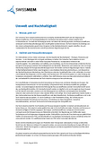 Positionspapier «Umwelt und Nachhaltigkeit»